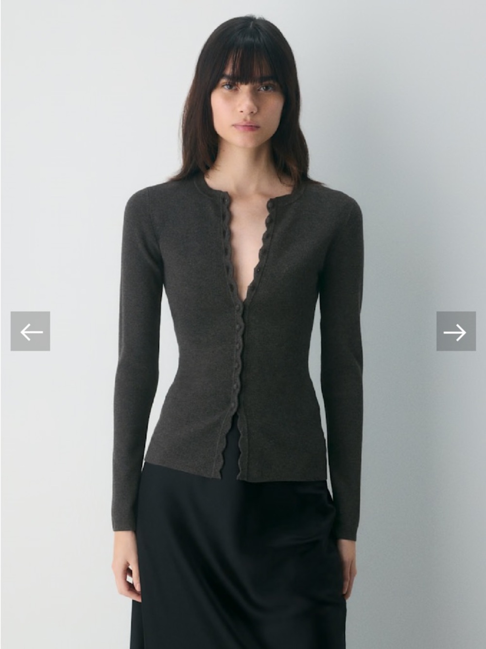 Aritzia Wilfred Shelly Cardigan - Wonder Yarn Heather Galaxy Size Small